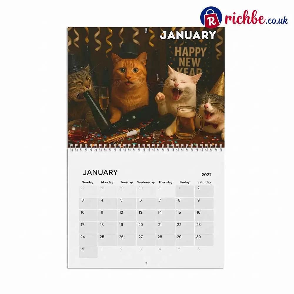 🍺🐱Drunk Cats 2027 Calendar