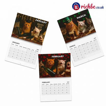 🍺🐱Drunk Cats 2027 Calendar