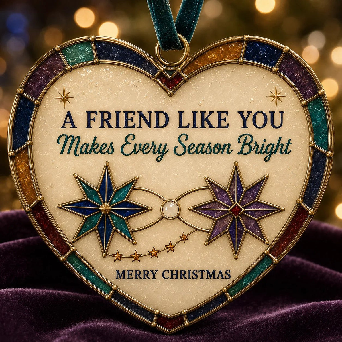 🎄 Handcrafted Stained Glass Christmas Ornaments – Meaningful Keepsakes Made to Be Cherished ❤️