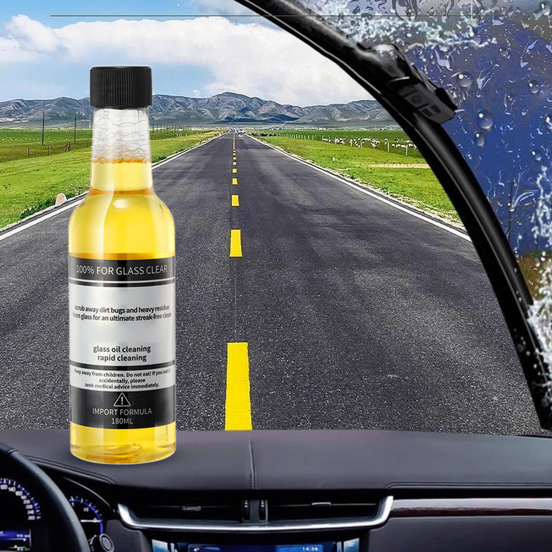 ✨🔥Car Glass Oil Film Stain Removal Cleaner
