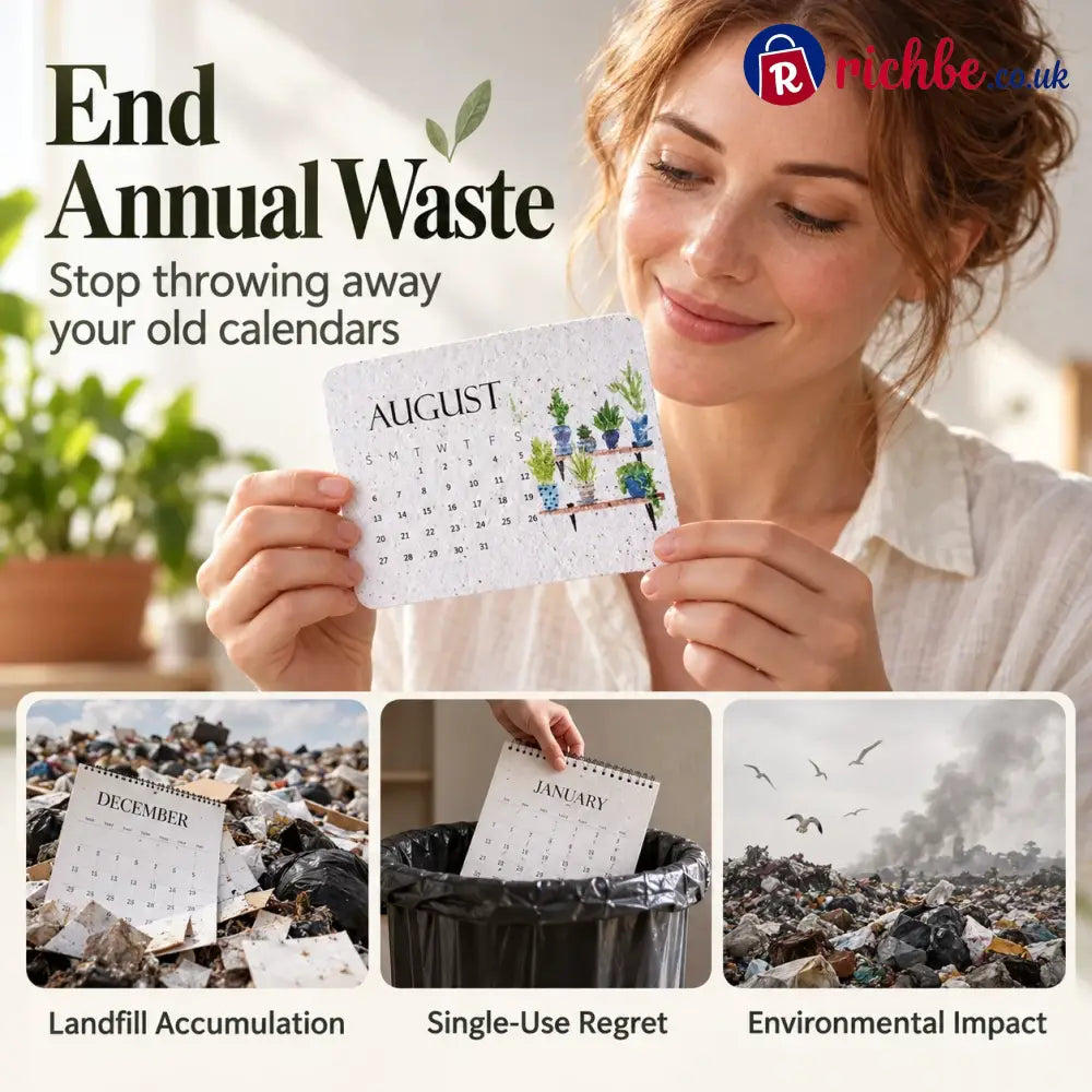 ✨Early Holiday Sale 45% OFF🌱Eco-Friendly Plantable “Timeless” Seed Calendar 2027