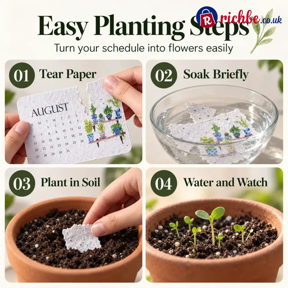 ✨Early Holiday Sale 45% OFF🌱Eco-Friendly Plantable “Timeless” Seed Calendar 2027