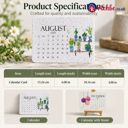 ✨Early Holiday Sale 45% OFF🌱Eco-Friendly Plantable “Timeless” Seed Calendar 2027