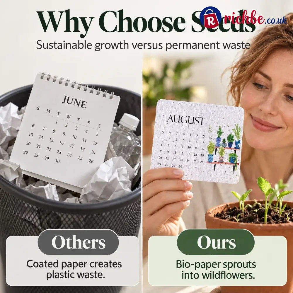 ✨Early Holiday Sale 45% OFF🌱Eco-Friendly Plantable “Timeless” Seed Calendar 2027