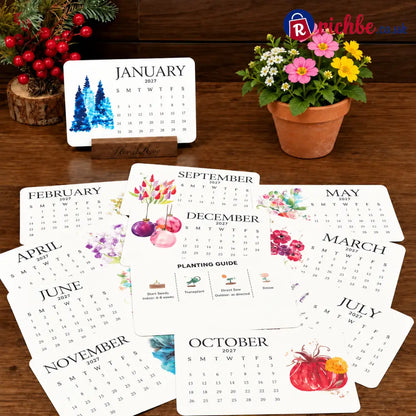 ✨Early Holiday Sale 45% OFF🌱Eco-Friendly Plantable “Timeless” Seed Calendar 2027 - Plantable Seed Calendars
