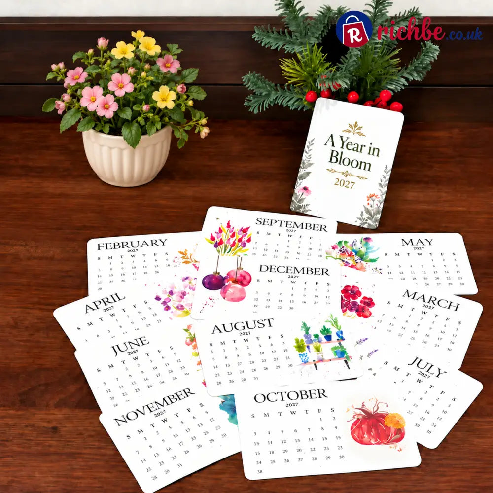 ✨Early Holiday Sale 45% OFF🌱Eco-Friendly Plantable “Timeless” Seed Calendar 2027 - Plantable Seed Calendars