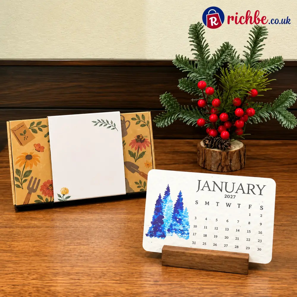 ✨Early Holiday Sale 45% OFF🌱Eco-Friendly Plantable “Timeless” Seed Calendar 2027 - Plantable Seed Calendars