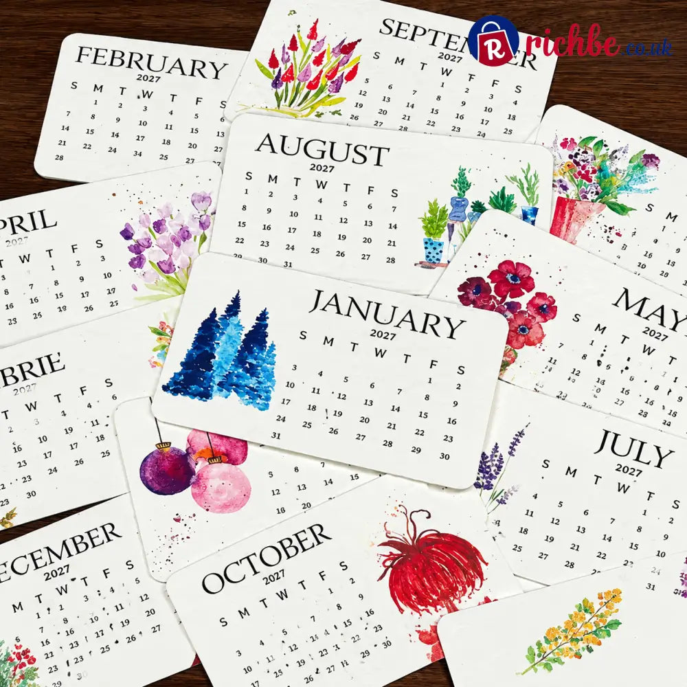 ✨Early Holiday Sale 45% OFF🌱Eco-Friendly Plantable “Timeless” Seed Calendar 2027 - Plantable Seed Calendars
