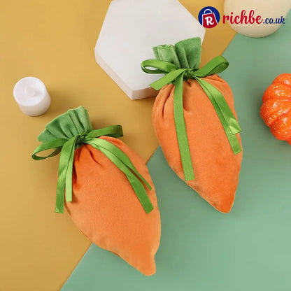Easter Bunny Carrot Treat Bags – Festive Candy & Gift Party Favor Pouches