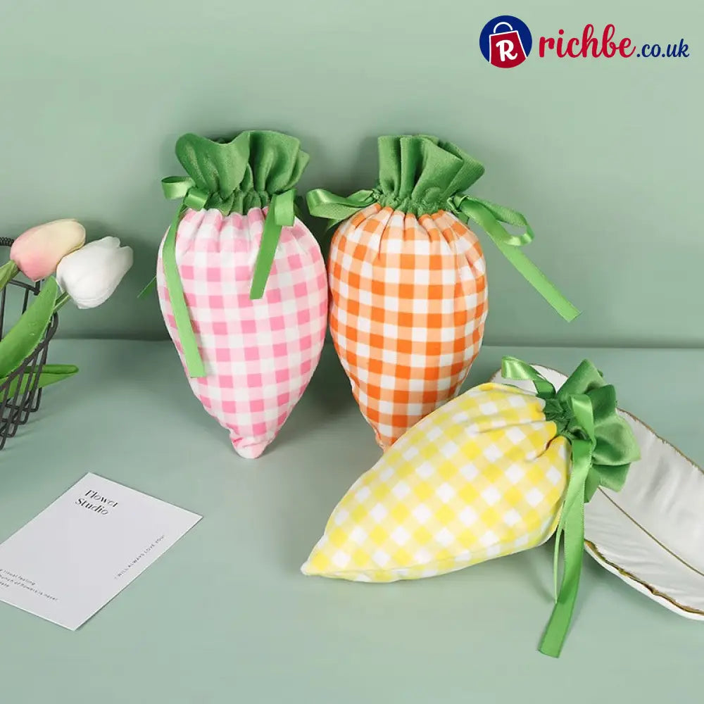 Easter Bunny Carrot Treat Bags – Festive Candy & Gift Party Favor Pouches