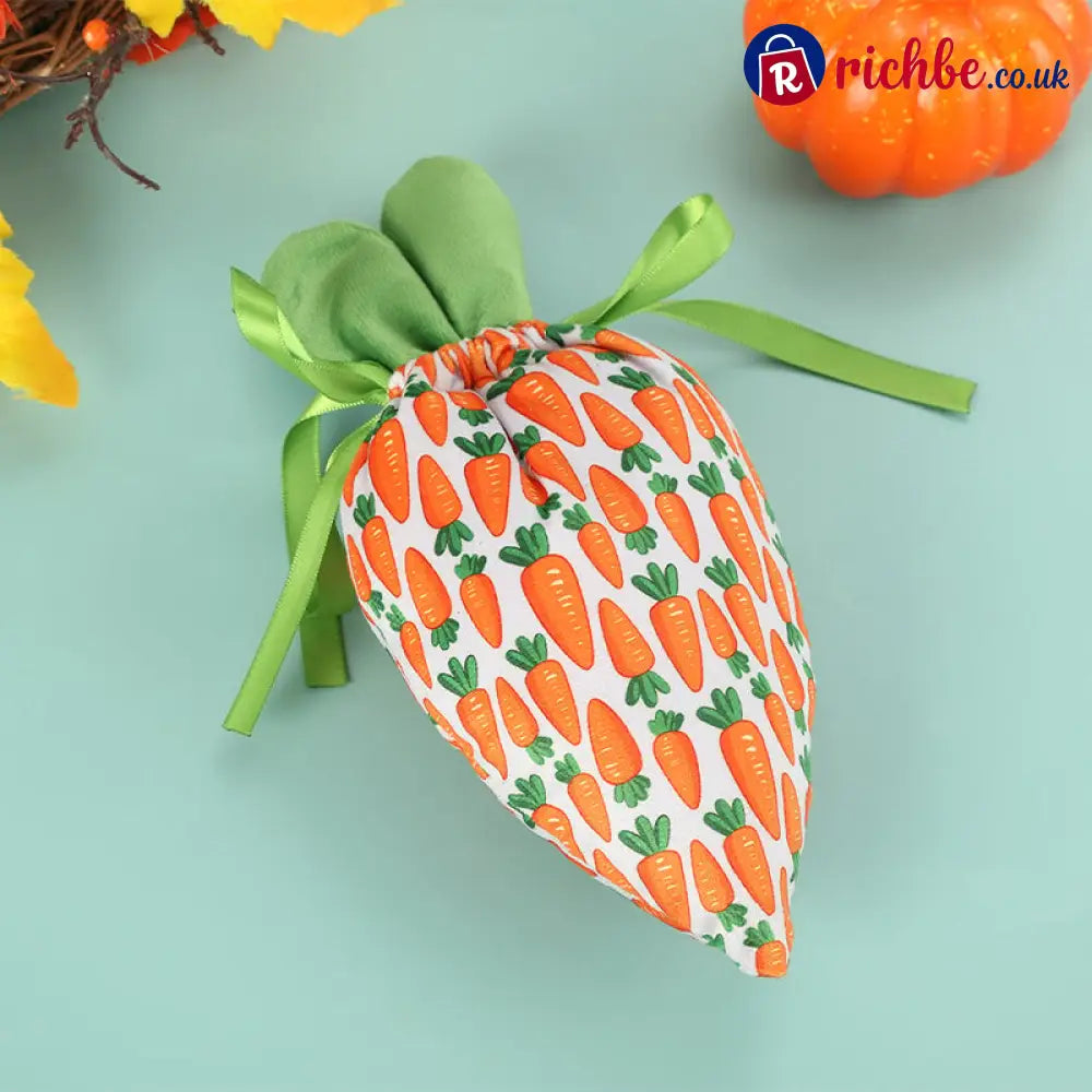 Easter Bunny Carrot Treat Bags – Festive Candy & Gift Party Favor Pouches