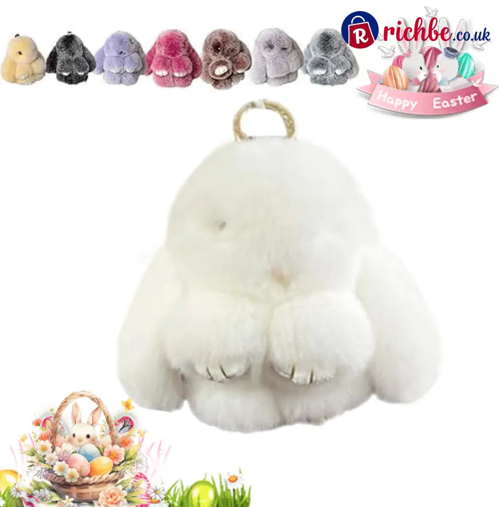 🐰Easter Cute Bunny Plush Keychain - Iron Box Gift Option 🎁Easter Sweet Surprise