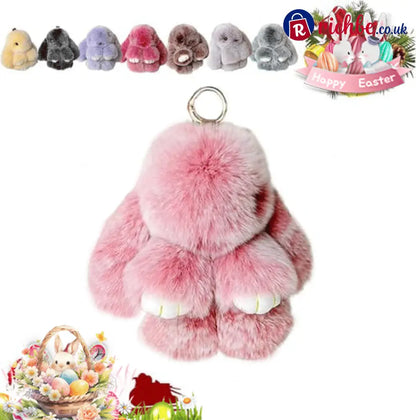🐰Easter Cute Bunny Plush Keychain - Iron Box Gift Option 🎁Easter Sweet Surprise
