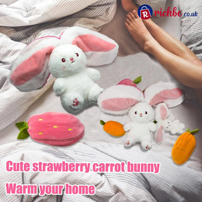 🐰Easter Early Sale 49% OFF🍓Strawberry Bunny Transformed into Little Rabbit🎀 Fruit Doll Plush Toy🐰