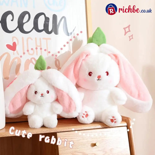 🐰Easter Early Sale 49% OFF🍓Strawberry Bunny Transformed into Little Rabbit🎀 Fruit Doll Plush Toy🐰