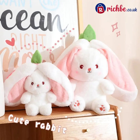 🐰Easter Early Sale 49% OFF🍓Strawberry Bunny Transformed into Little Rabbit🎀 Fruit Doll Plush Toy🐰
