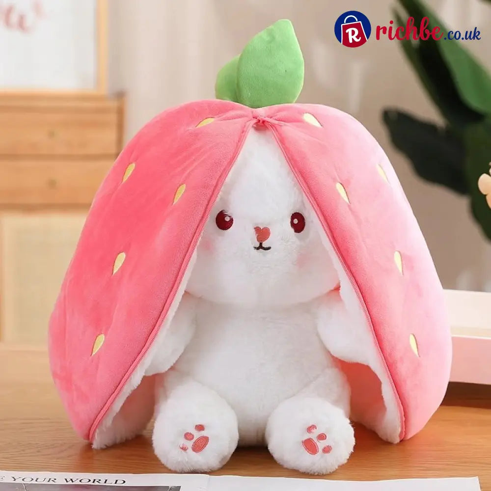 🐰Easter Early Sale 49% OFF🍓Strawberry Bunny Transformed into Little Rabbit🎀 Fruit Doll Plush Toy🐰