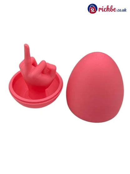 🔥Easter Egg Surprise – Funny 3D Printed Middle Finger Egg - Red