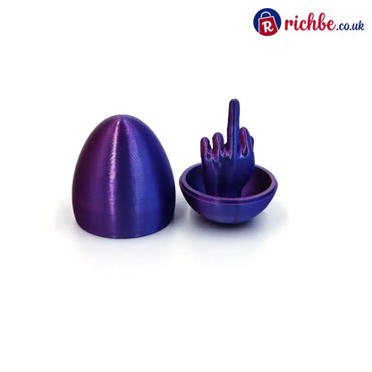 🔥Easter Egg Surprise – Funny 3D Printed Middle Finger Egg - Red-Blue Gradient