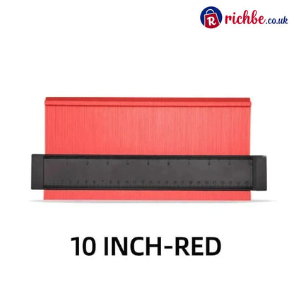 📐💪 Easy Shape Contour Gauge Duplicator – Perfect for DIY Precise Tracing & Transfers 🔧 - 10 INCH / RED