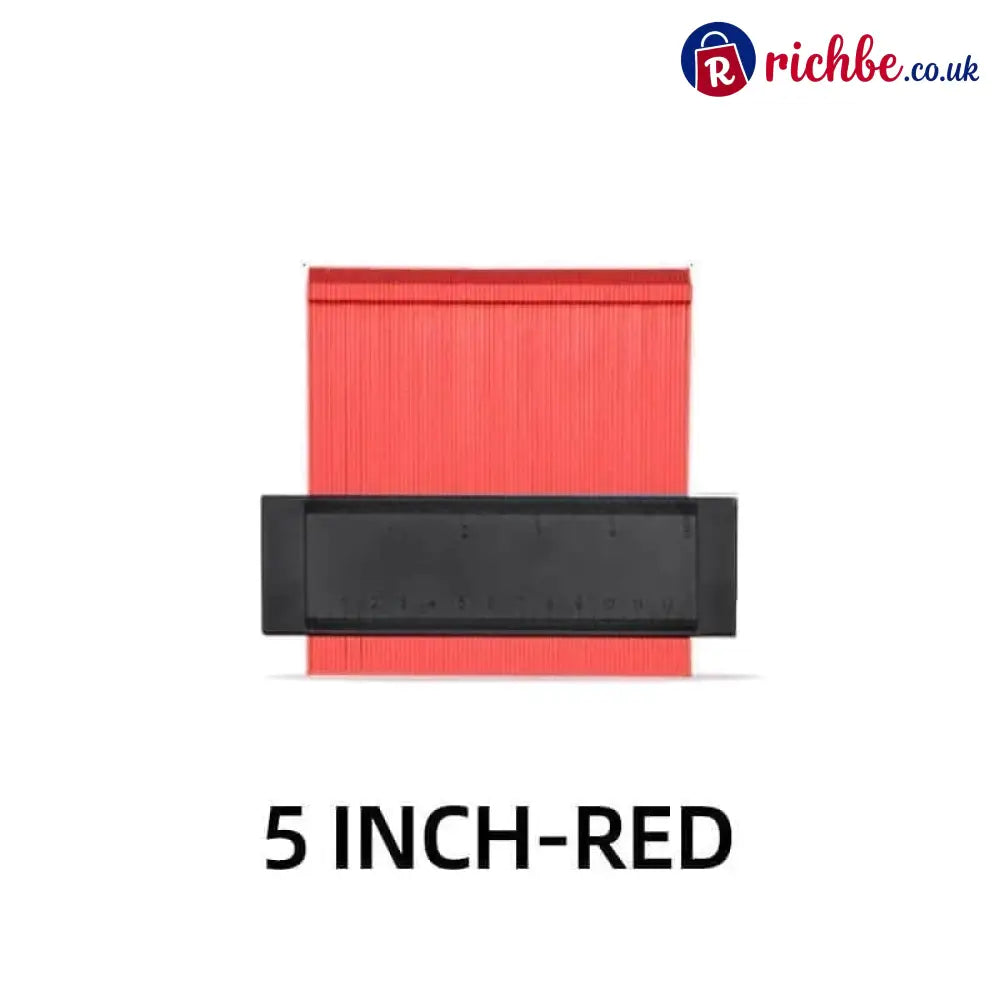 📐💪 Easy Shape Contour Gauge Duplicator – Perfect for DIY Precise Tracing & Transfers 🔧 - 5 INCH / RED