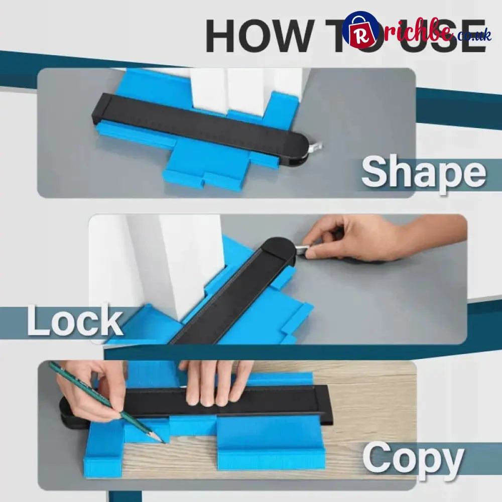 📐💪 Easy Shape Contour Gauge Duplicator – Perfect for DIY Precise Tracing & Transfers 🔧
