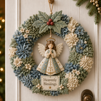🔥49% Off Last Day - BUY 2 GET 1 FREE🔥🎄 3D Fabric Poke Wreath DIY Kit2
