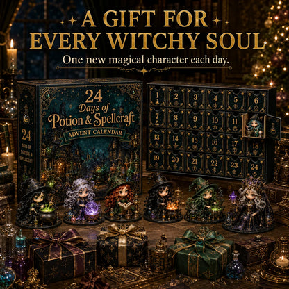 🧙‍♀️ LAST DAY 49% OFF – 24 Days Of Witchy Surprises Advent Calendar | 24 Unique Collectible Witches with Magical Themes, Mini Figures & Fantasy Display Collection ✨
