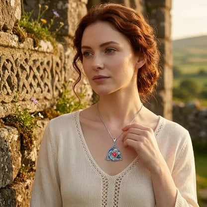 Birthstone Celtic Trinity Knot Necklace ✨