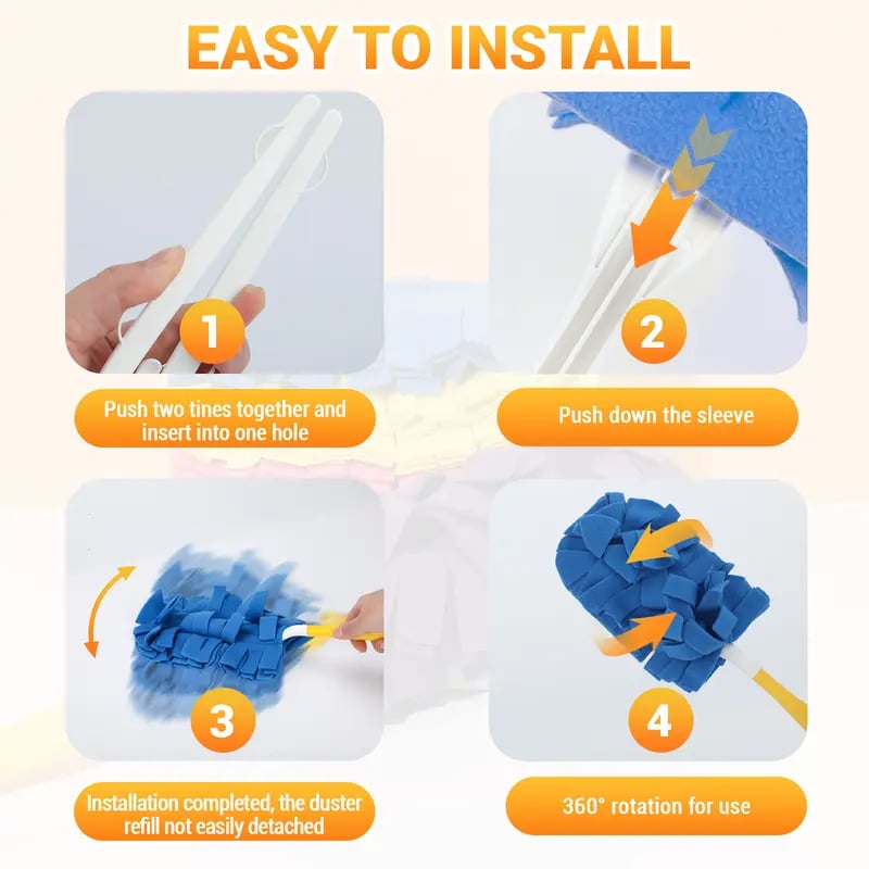 ✨ 360° Electrostatic Duster Refills — The Sustainable Choice for a Dust-Free Home