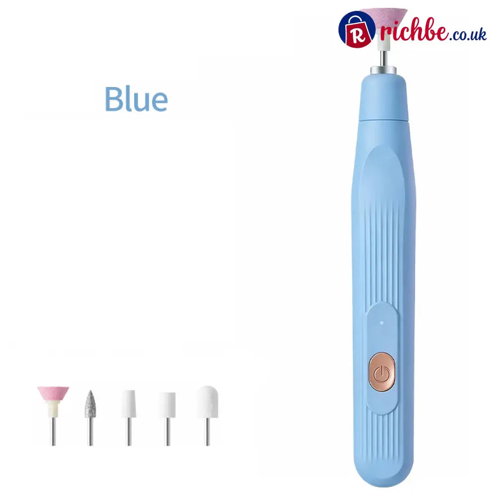 💅 Electric Manicure Set | Portable Nail Care - Blue - Hot sale
