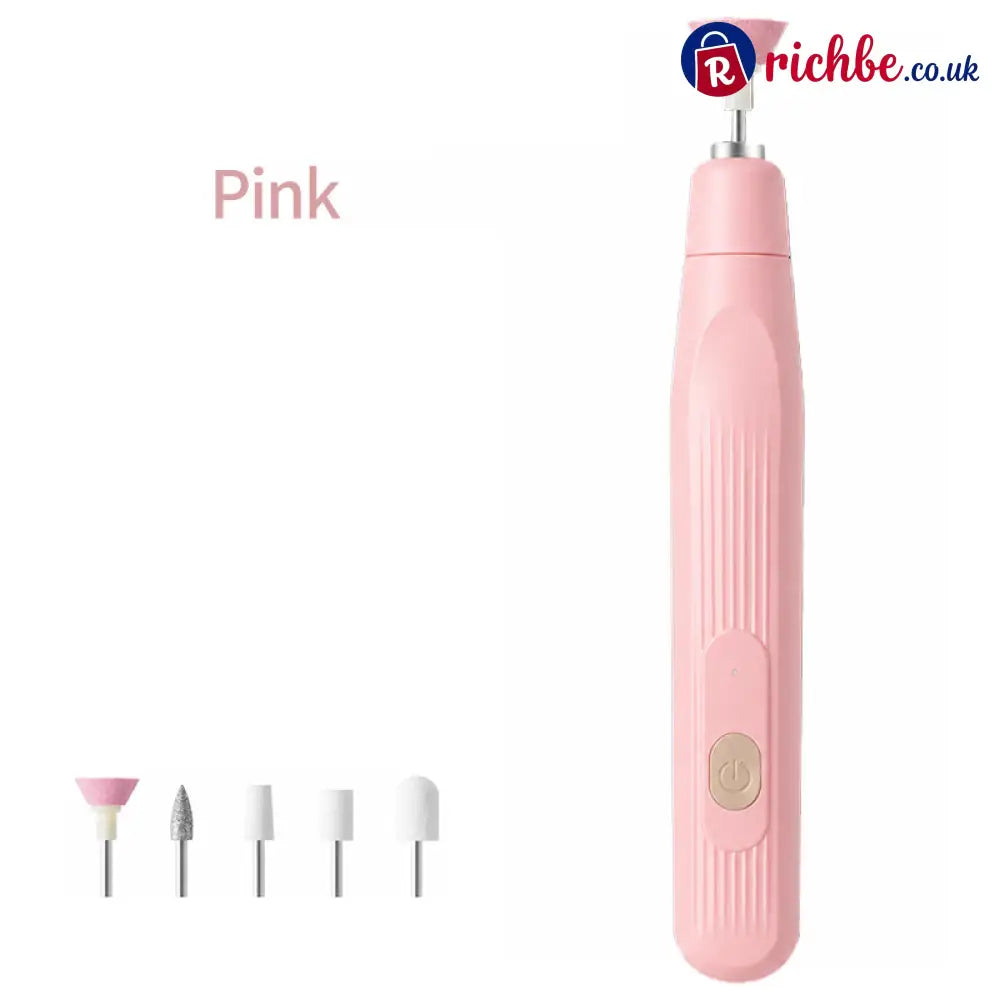 💅 Electric Manicure Set | Portable Nail Care - Pink - Hot sale