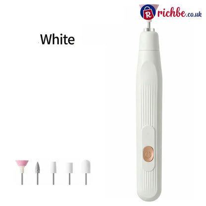 💅 Electric Manicure Set | Portable Nail Care - White - Hot sale