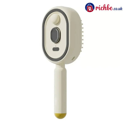 Electric Spray Air Cushion Massage Comb - White - Health & Beauty
