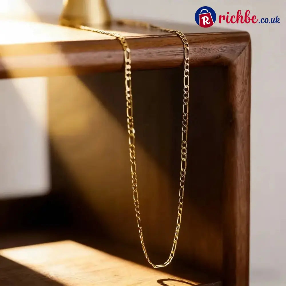 ✨Elegant 2-Piece 18K Gold Jewelry Set – Bracelet & Necklace for Men & Women