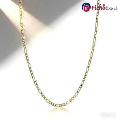 Elegant 2-Piece 18K Gold Jewelry Set – Bracelet & Necklace for Men & Women