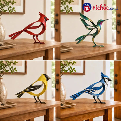 🕊️Elegant and minimalist metal bird sculpture -- Fleeting Moments of Lightness in the Natural World！ - 🔥4-piece Set --