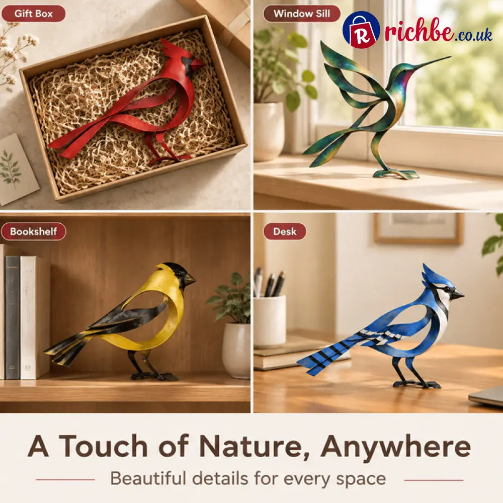 🕊️Elegant and minimalist metal bird sculpture -- Fleeting Moments of Lightness in the Natural World！ - Houseware &
