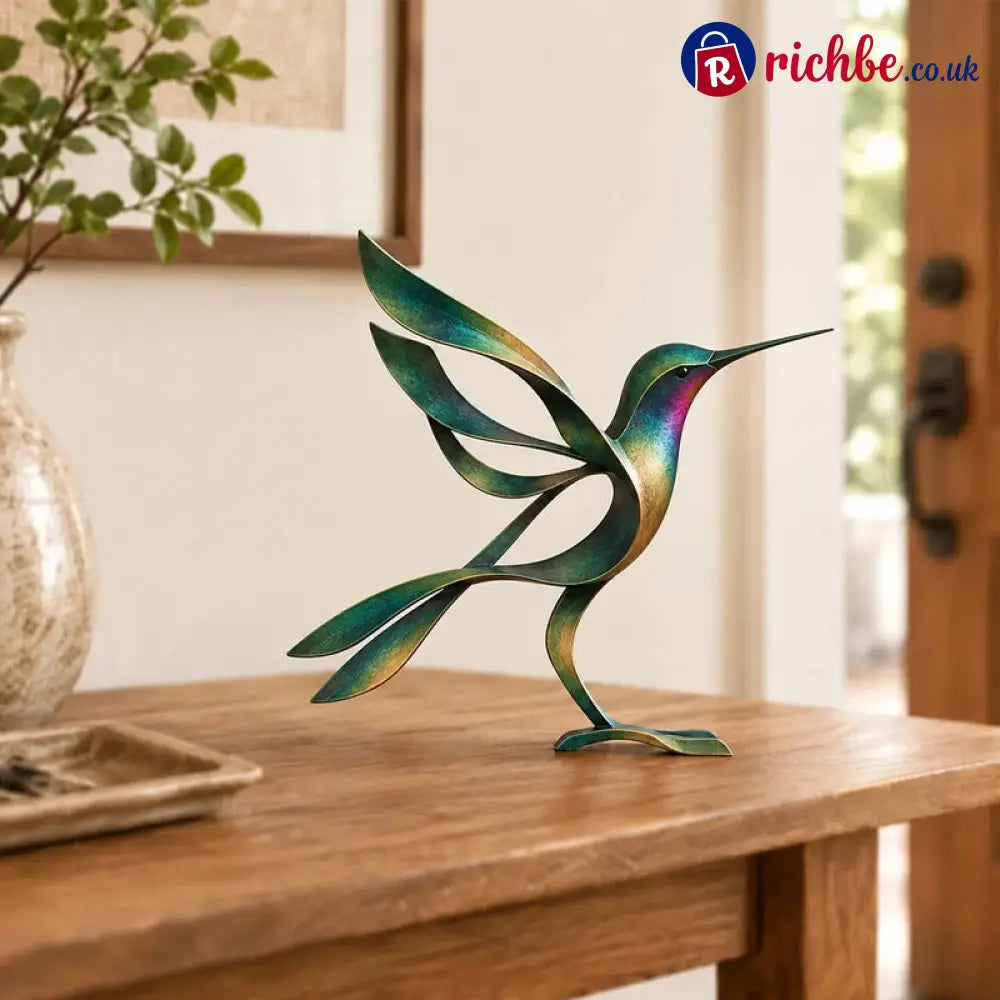 🕊️Elegant and minimalist metal bird sculpture -- Fleeting Moments of Lightness in the Natural World！ - Hummingbird