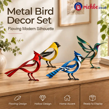 🕊️Elegant and minimalist metal bird sculpture -- Fleeting Moments of Lightness in the Natural World！ - Red Cardinal