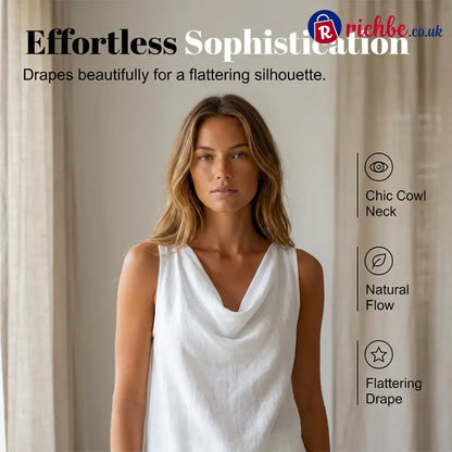 🌙 Elegant Cowl Neck Lounge Set – Soft knit & relaxed fit - Clothing & Accessories