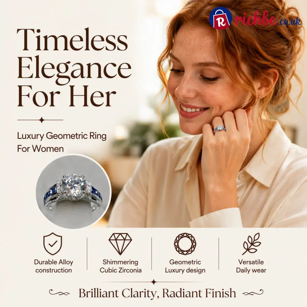 📢📢50% OFF !! ⏰Elegant Cubic Zirconia Cocktail Ring