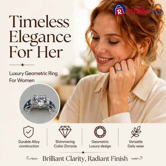 📢📢50% OFF !! ⏰Elegant Cubic Zirconia Cocktail Ring