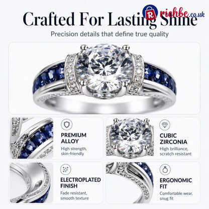 📢📢50% OFF !! ⏰Elegant Cubic Zirconia Cocktail Ring