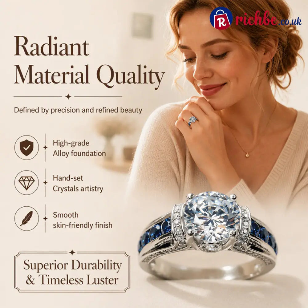 📢📢50% OFF !! ⏰Elegant Cubic Zirconia Cocktail Ring