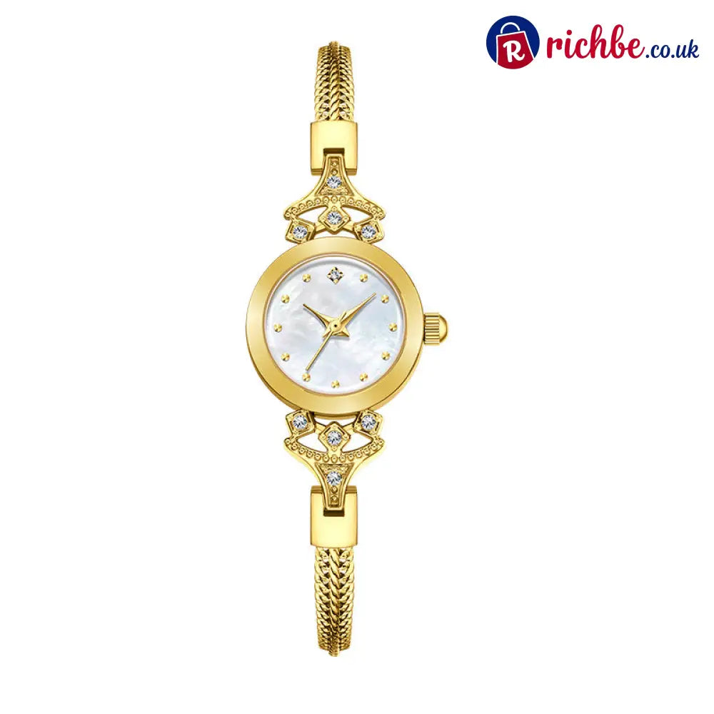 Elegant Women’s Bracelet Watch - Gold #1 - Clothing & Accessories