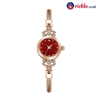 Elegant Women’s Bracelet Watch - Rose Gold #2 - Clothing & Accessories