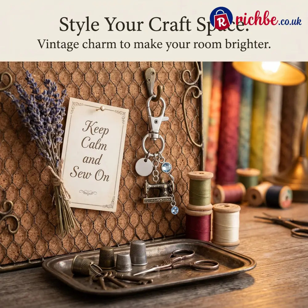 Emotional Support Sewing Machine Keychain