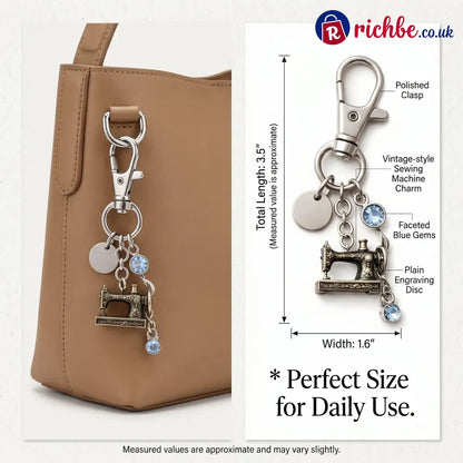 Emotional Support Sewing Machine Keychain