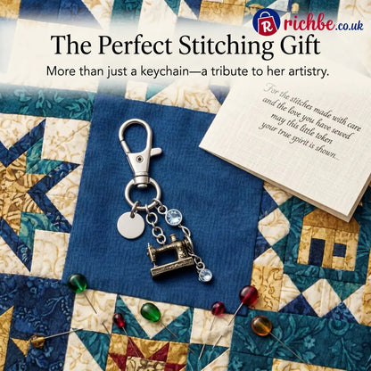 Emotional Support Sewing Machine Keychain